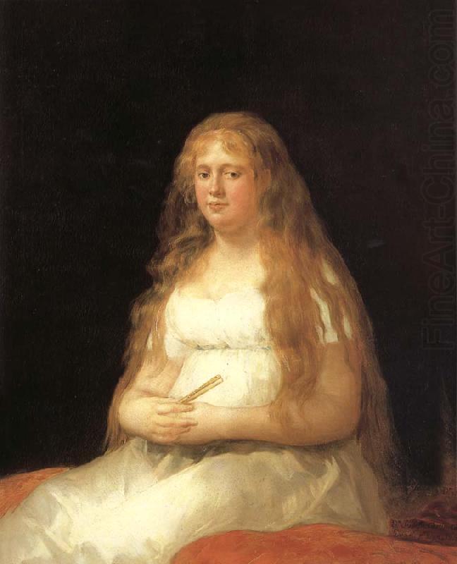 Francisco Goya Josefa Castilla Portugal de Garcini y Wanabrok china oil painting image
